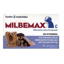Milbemax Cães Até 5 Kg - 2 comp